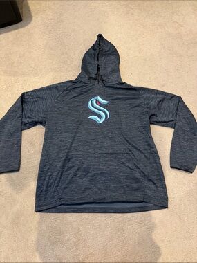 NHL Men's Dark Navy Seattle Kraken Hoodie